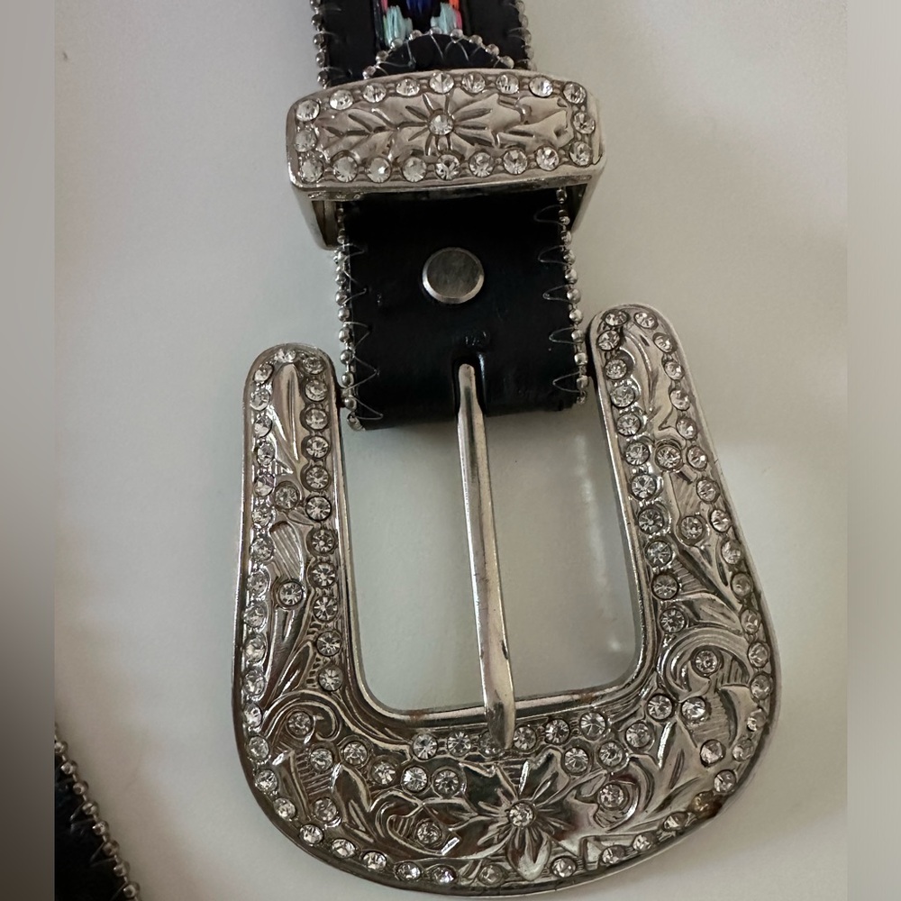 WB Atlas Women’s Cowgirl Gypsy Belt with Aztec Design S - Picture 10 of 10